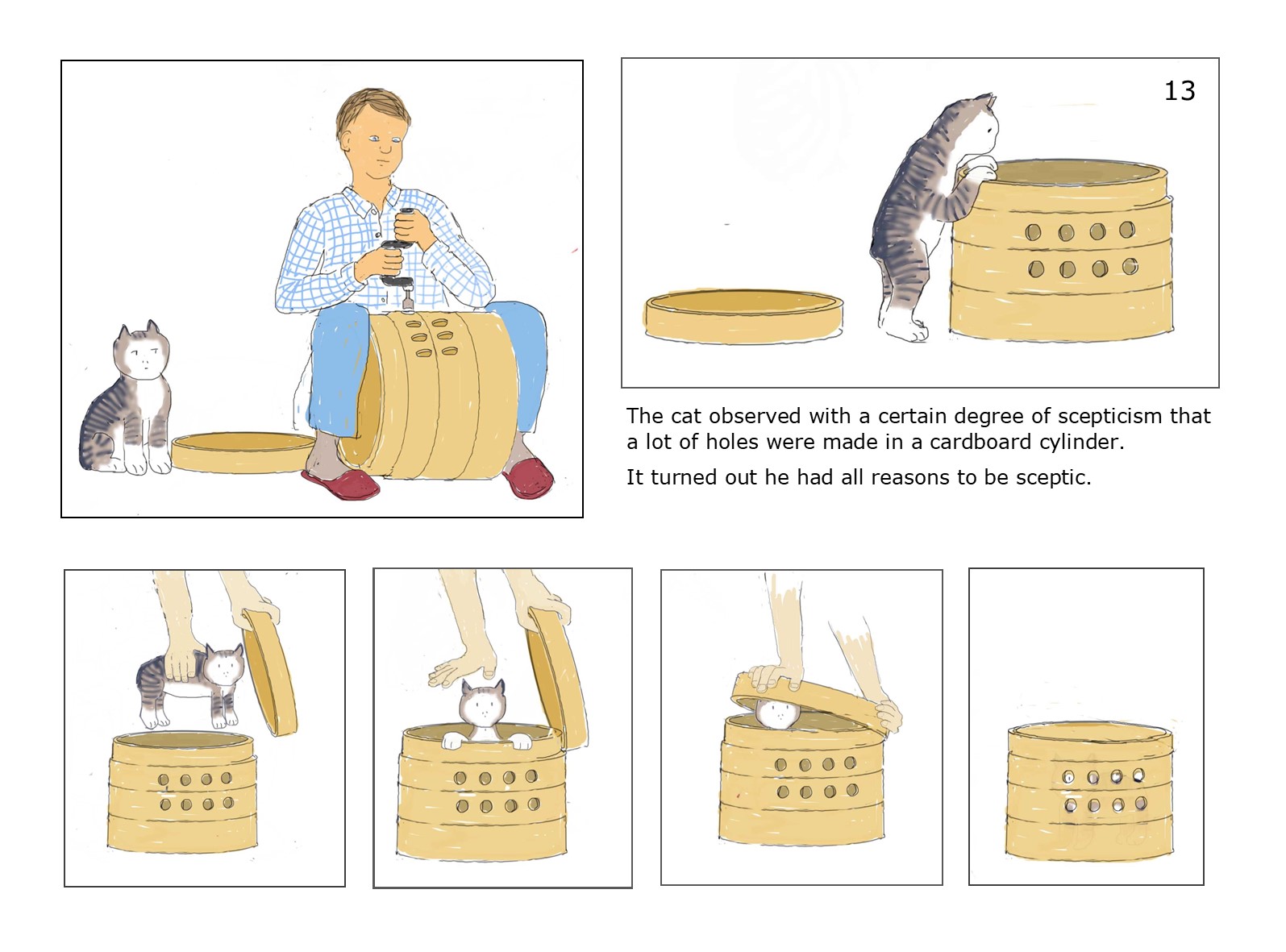 making a travelling box for a cat