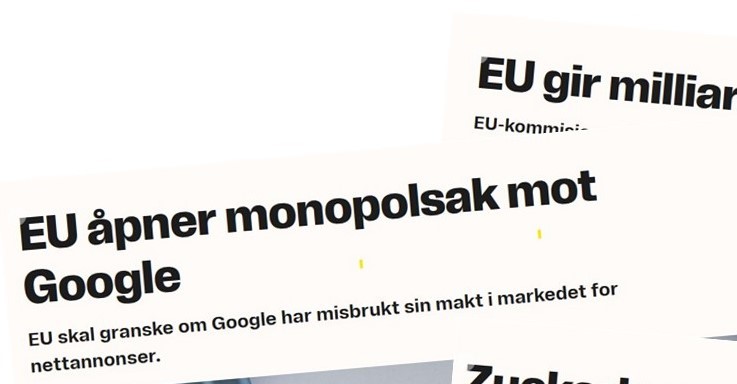 avisoppslag om it-gigantene