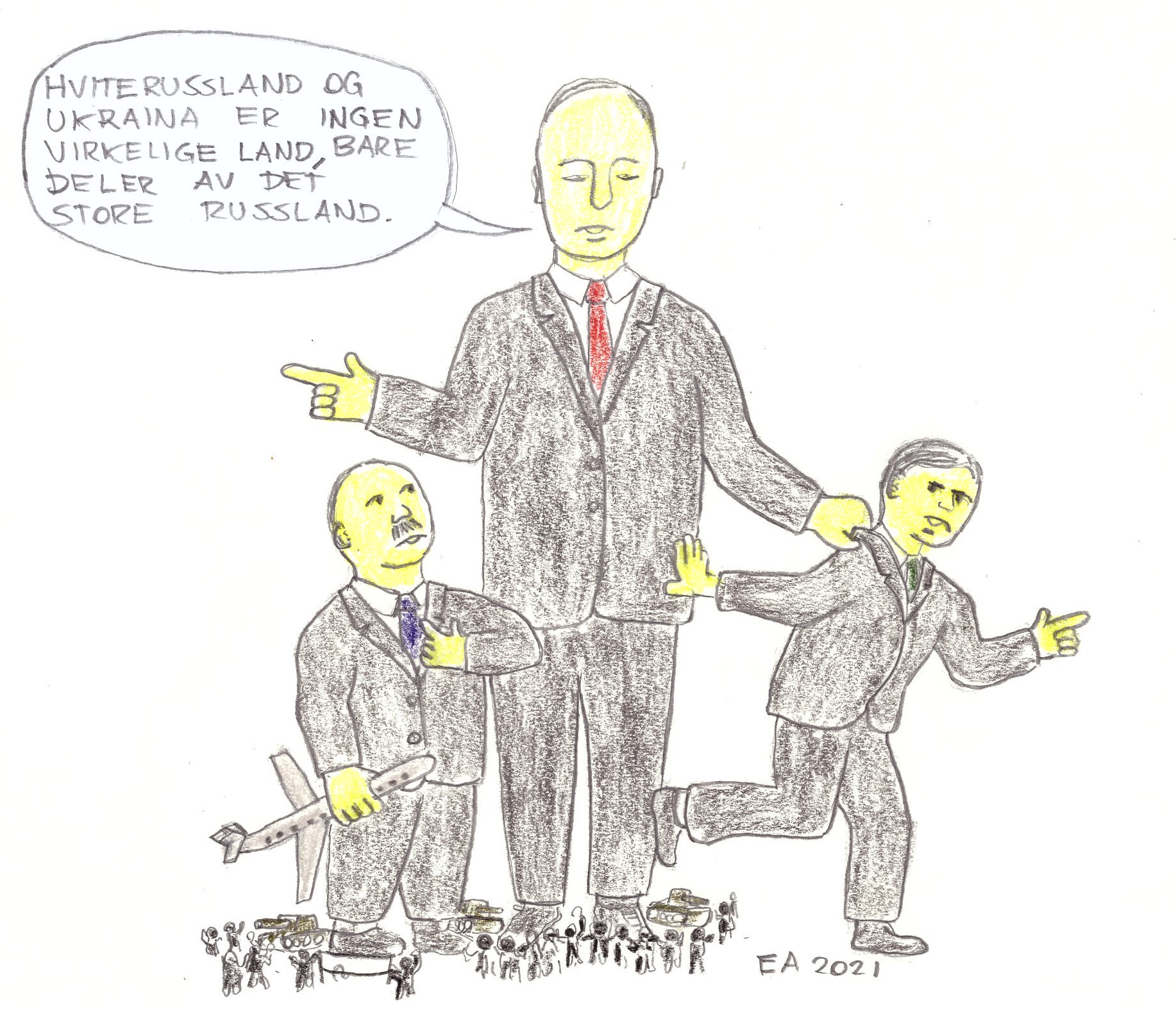 Putin bortforklarer at Hviterussland og Ukraina finnes