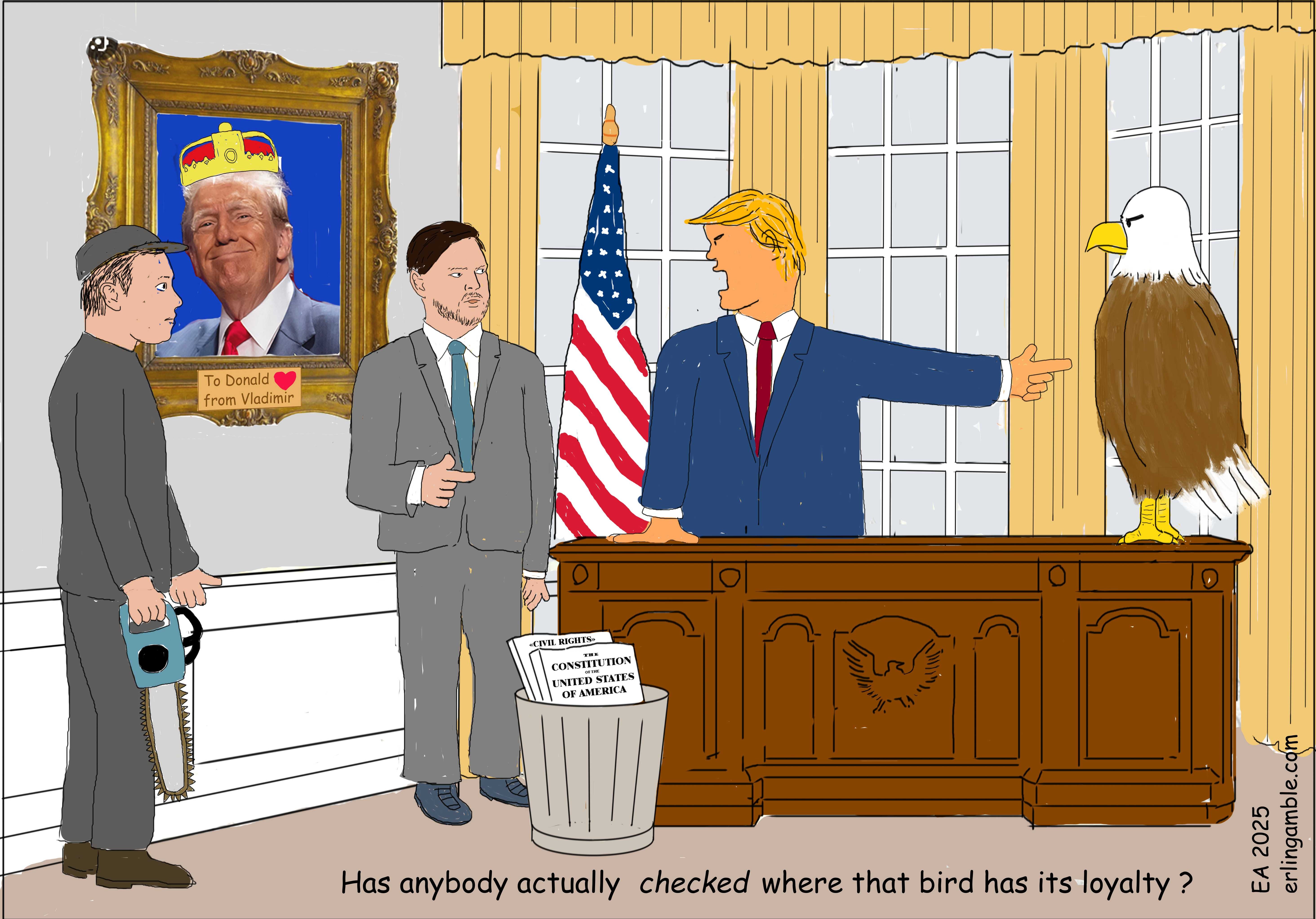 Doubt about the loyalty of the American Eagle