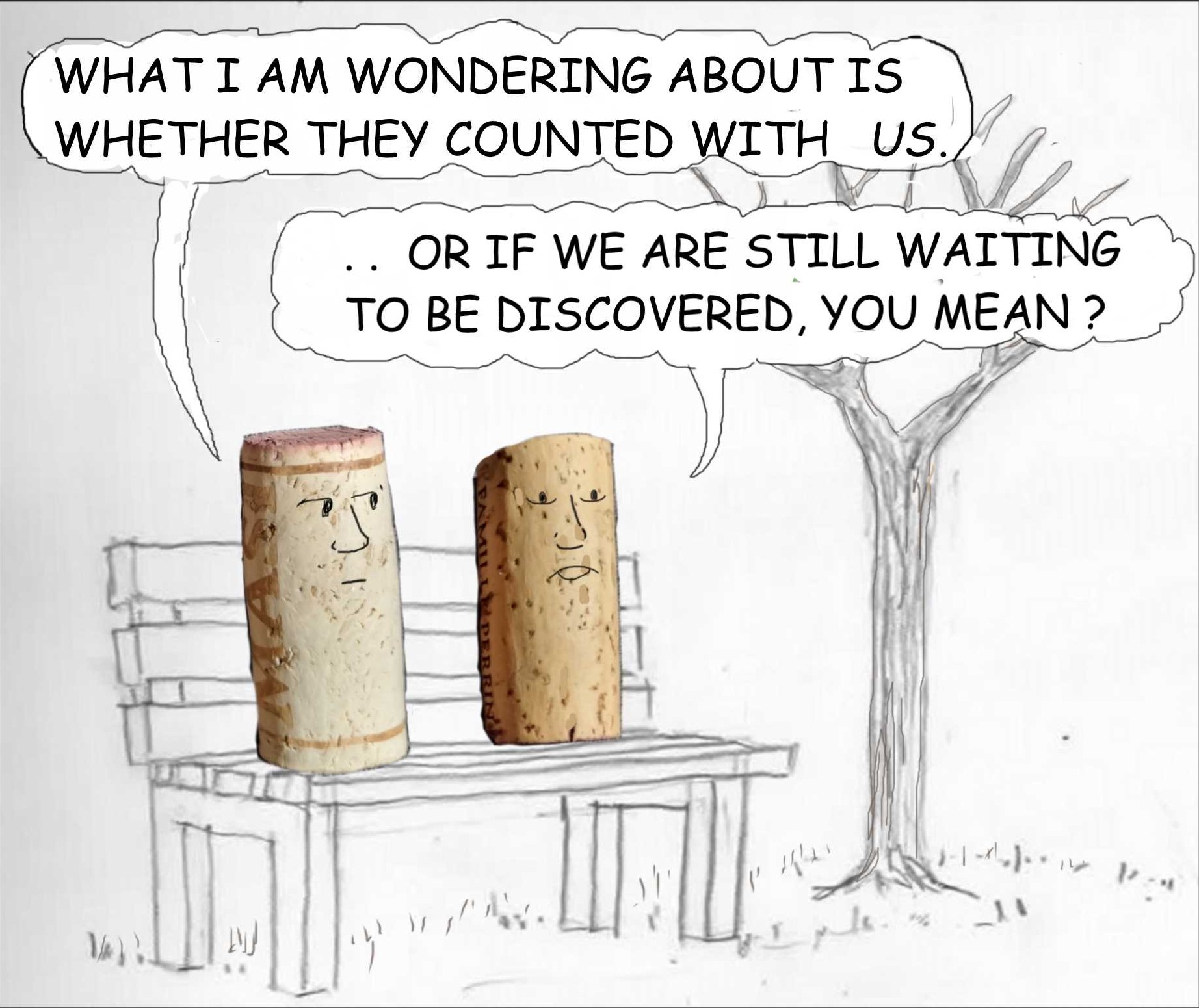 corks discussing divorce